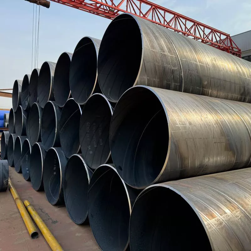 Svart spiralsveiset rør