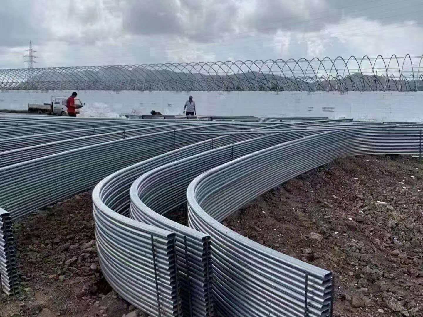 Tynnvegg galvanisert elliptisk rør
